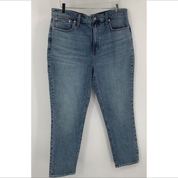 Madewell Perfect Vintage Jean high rise ankle tapered leg mom denim new 32 - Picture 2 of 6